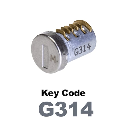 Global Replacement Lock Cylinder, For Master Key Applications, For use in Locks with Key Code G314 KC-SM-NK-314